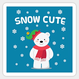 Cute Christmas Bear Sticker